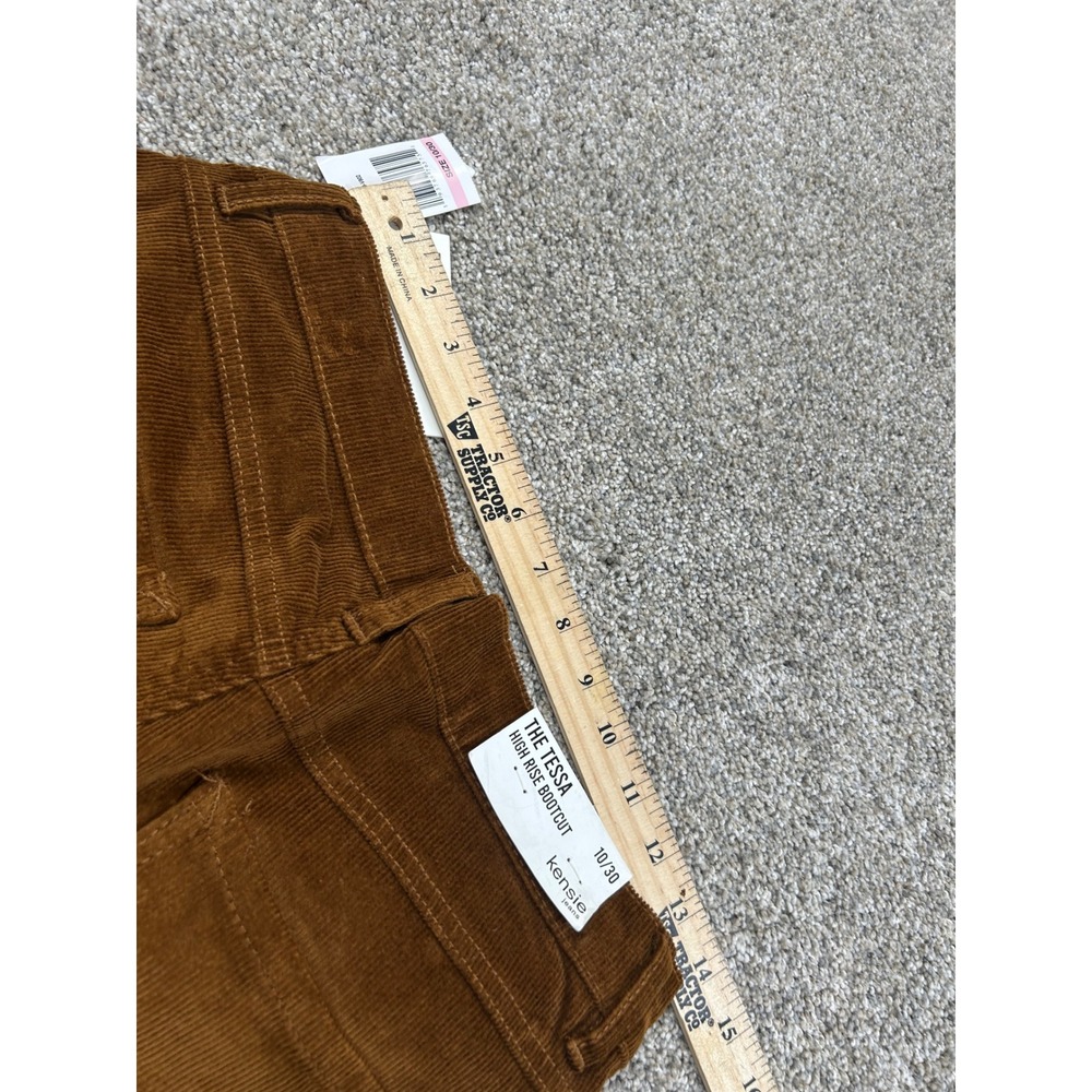 Kensie Jeans The Tessa High Rise Bootcut Corduroy Pants Brown 10/30 NWT #0665 - Picture 9 of 10